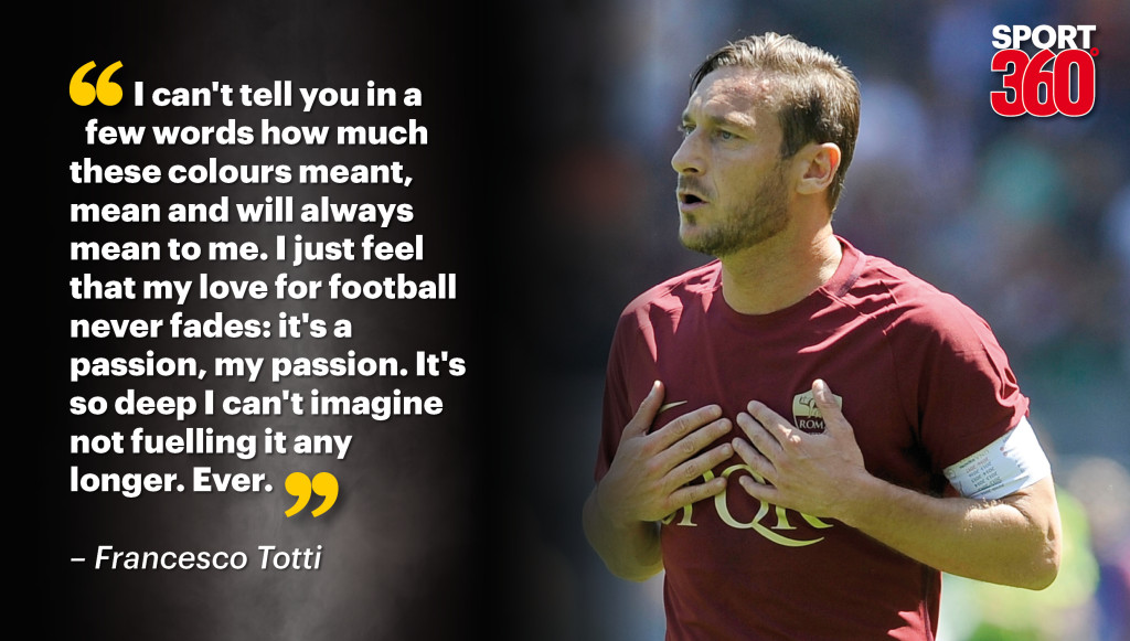 Totti confirms his last Roma match will be on Sunday