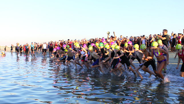 Competitors will begin with a bracing swim at Mamzar Beach in Dubai.