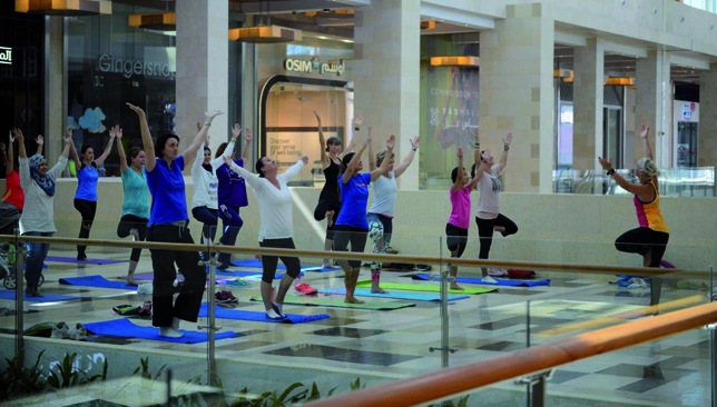 Wall to wall fitness: Take the concept of working outdoors, indoors.