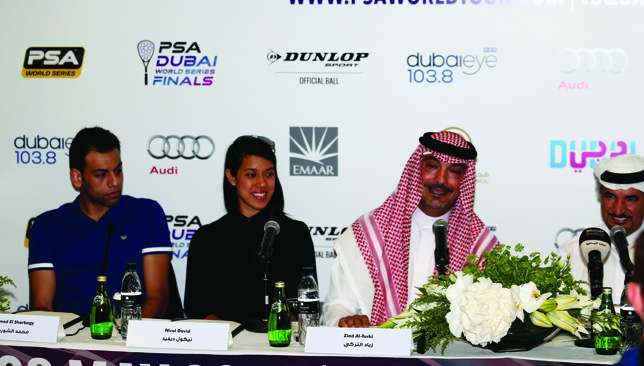 Passion for progress: PSA chairman Al Turki (r) is bringing squash to new levels.