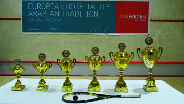 There are plenty of trophies on offer at the Le Meridien Ramadan Squash Tournament.
