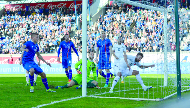 Players like striker Alfred Finnbogason (l) represent Iceland’s new era.