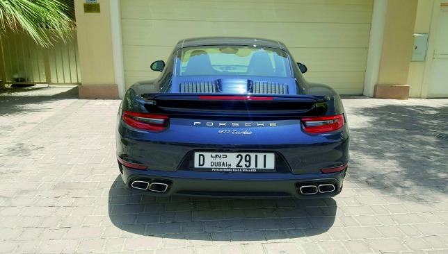 Porsche 911 Turbo back view