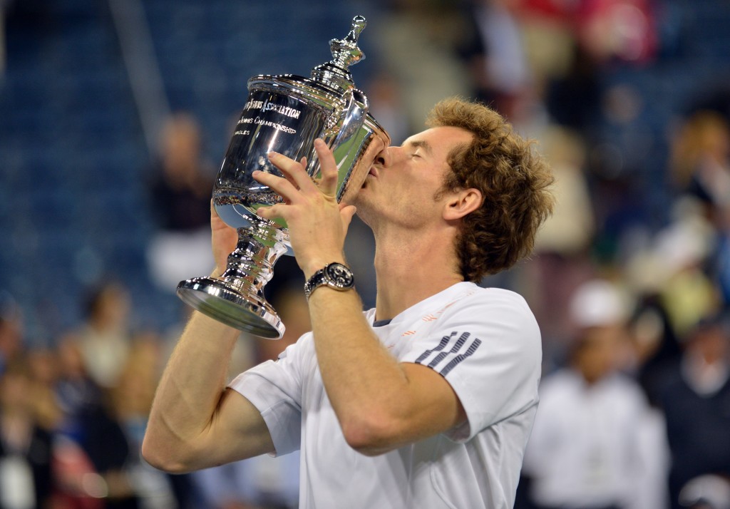 Murray won the US Open in 2012 for his first Grand Slam win.
