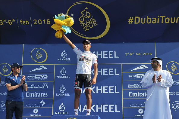 Soufiane Haddi won the white jersey at the 2016 Dubai Tour.