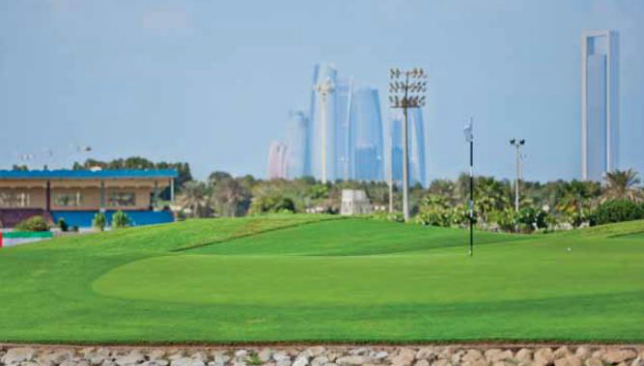 Gorgeous greens: Abu Dhabi City Golf Club has a nine-hole floodlit course in the heart of the city.