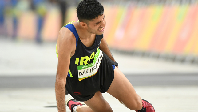 Mohammad Jafar Moradi at the 2016 Olympics for Iran.