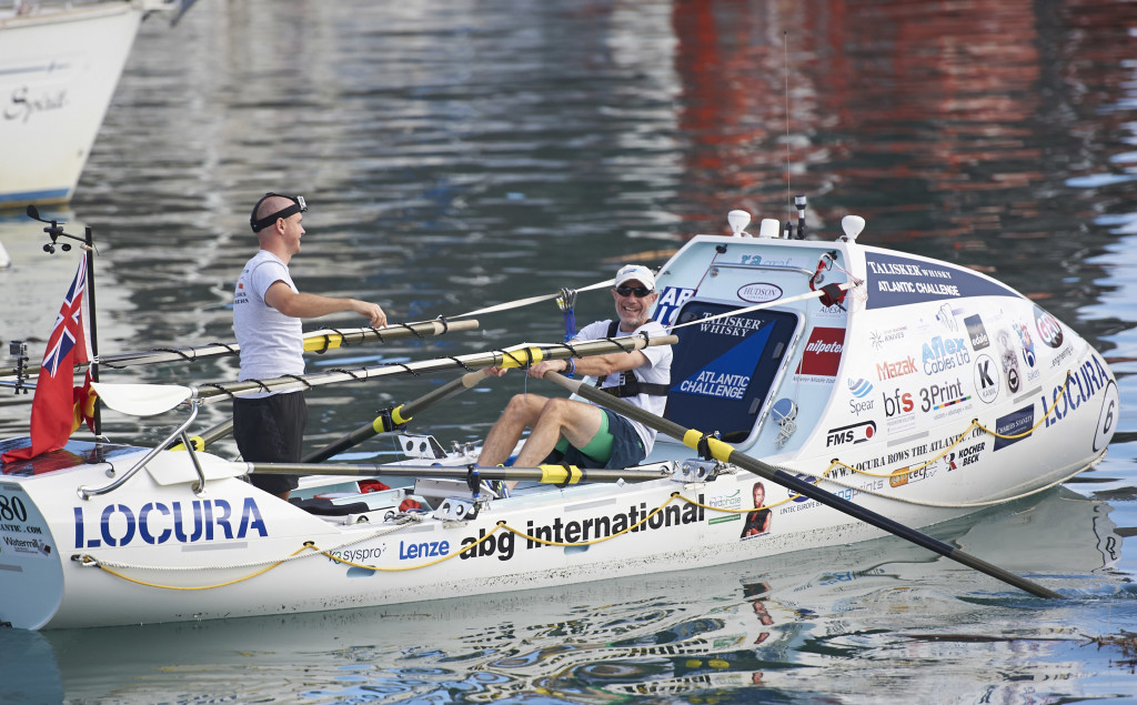 Mike Burton and Tom Salt at the start of the Atlantic Challenge in 2013.