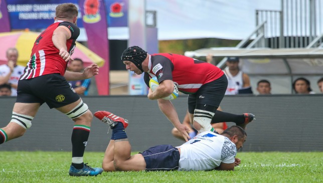 The UAE's Lindsay Fitzgerald in action