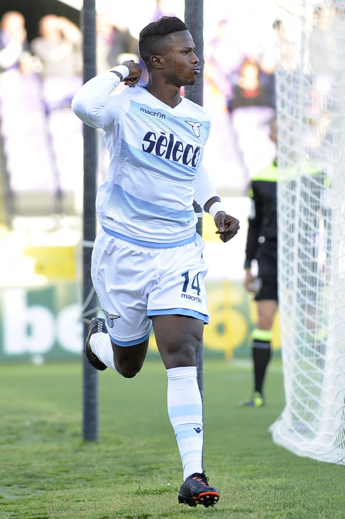 FLORENCE, ROMA - MAY 13: Keita Balde Dioa of SS Lazio celebrates a openng goal during the Serie A match between ACF Fiorentina and SS Lazio at Stadio Artemio Franchi on May 13, 2017 in Florence, Italy. (Photo by Marco Rosi/Getty Images)