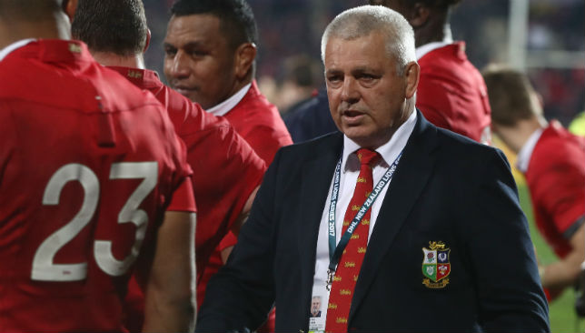 Gatland did a superb job leading the 2017 Lions to New Zealand