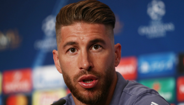 Sergio Ramos of Real Madrid looks on before the UEFA Champions League... | Ramos  haircut, Sergio ramos hairstyle, Hipster haircuts for men
