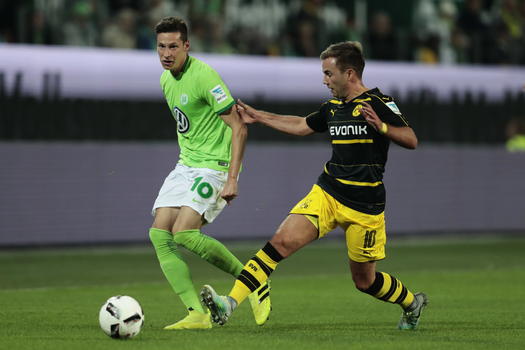 Draxler in action for Wolfsburg against Dortmund