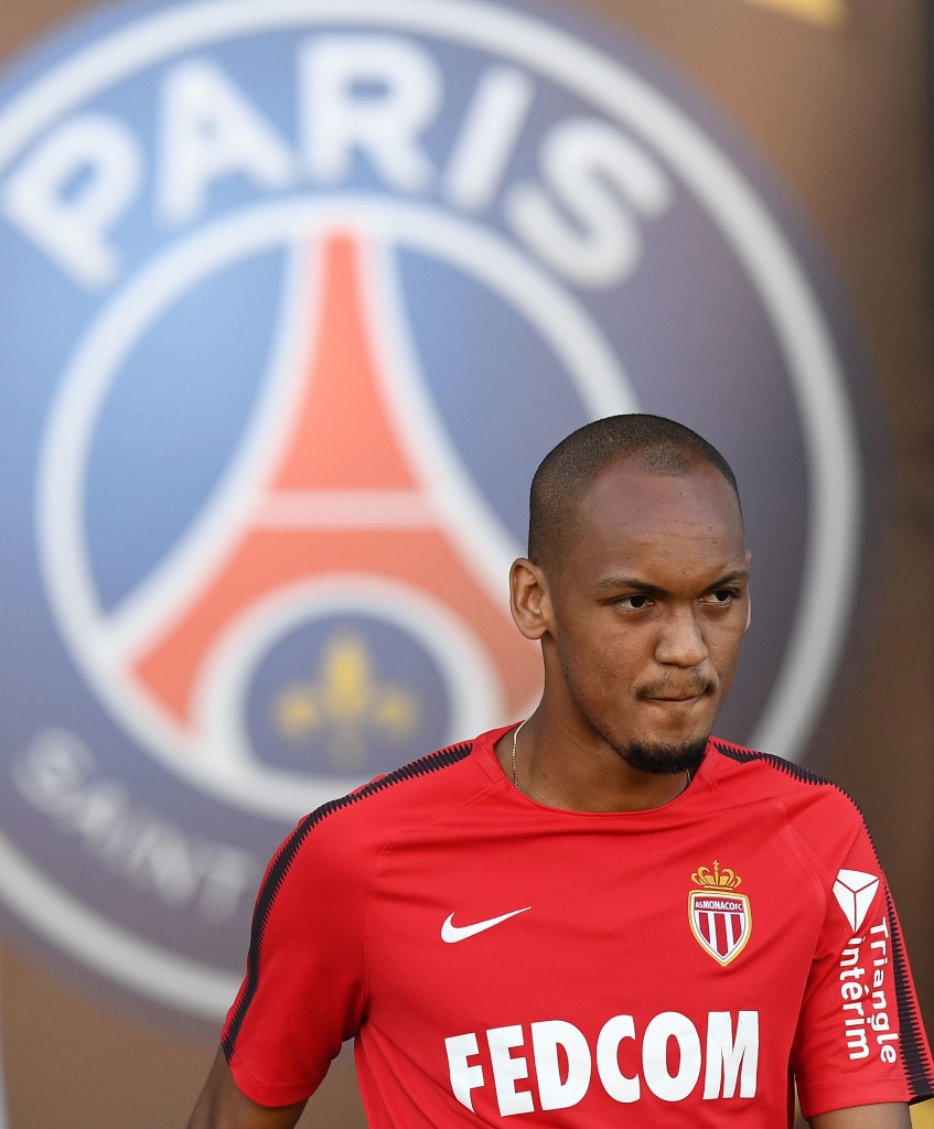 Monaco's Brazilian defender Fabinho arrives for a training session at the Grand Stade in Tangiers on July 28, 2017 on the eve of the French Trophy of Champions (Trophee des Champions) football match between Paris Saint-Germain and Monaco. / AFP PHOTO / FRANCK FIFE (Photo credit should read FRANCK FIFE/AFP/Getty Images)