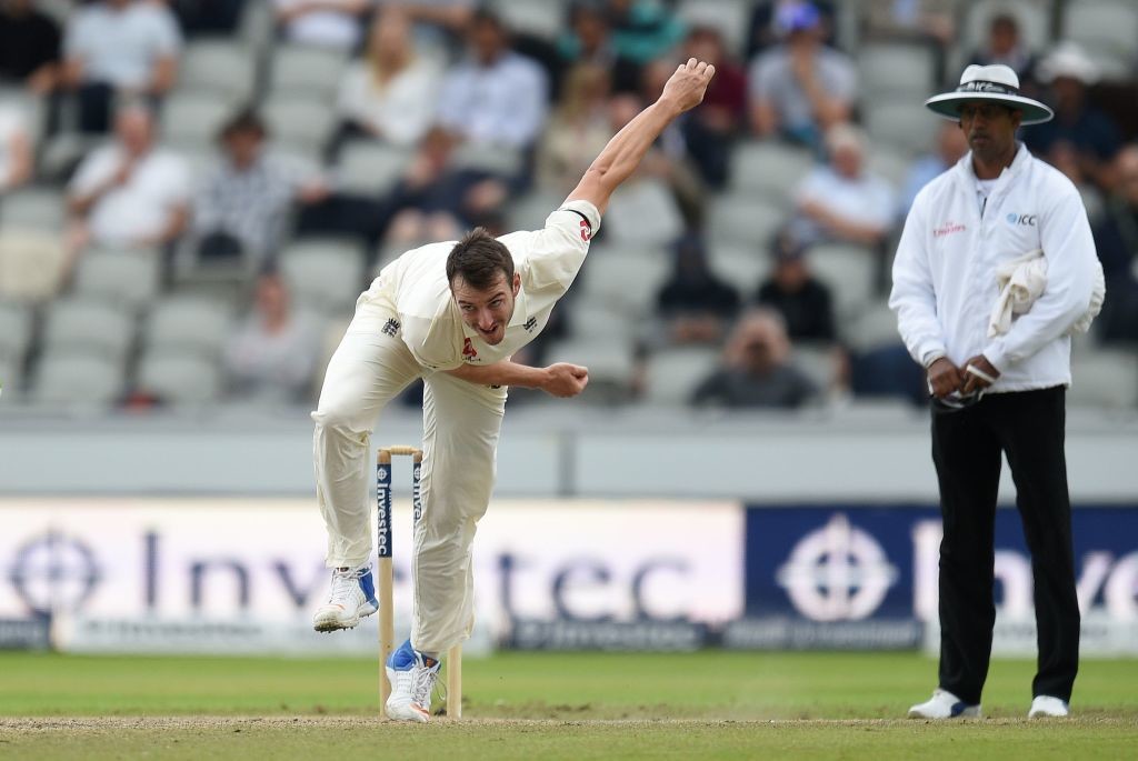 Toby Roland-Jones took eight wickets on debut at the Oval.