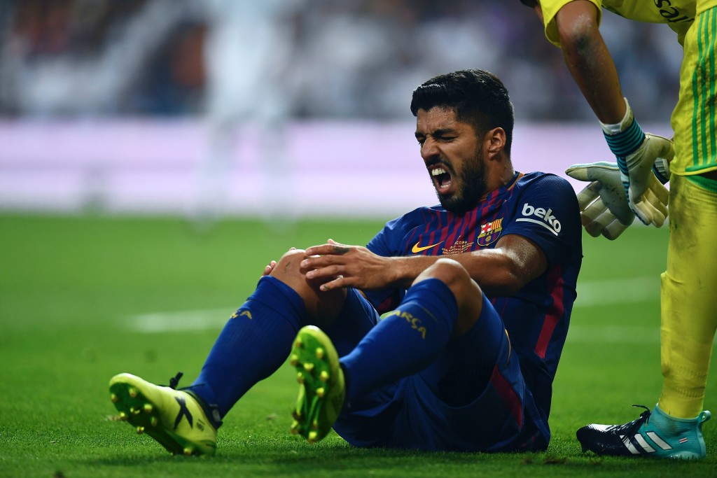 Suarez will have further tests to determine the extent of his knee injury