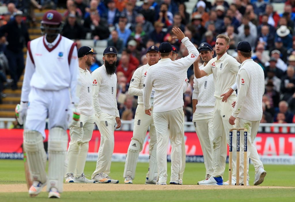 The West Indies lost 19 wickets on the third day of Edgbaston.