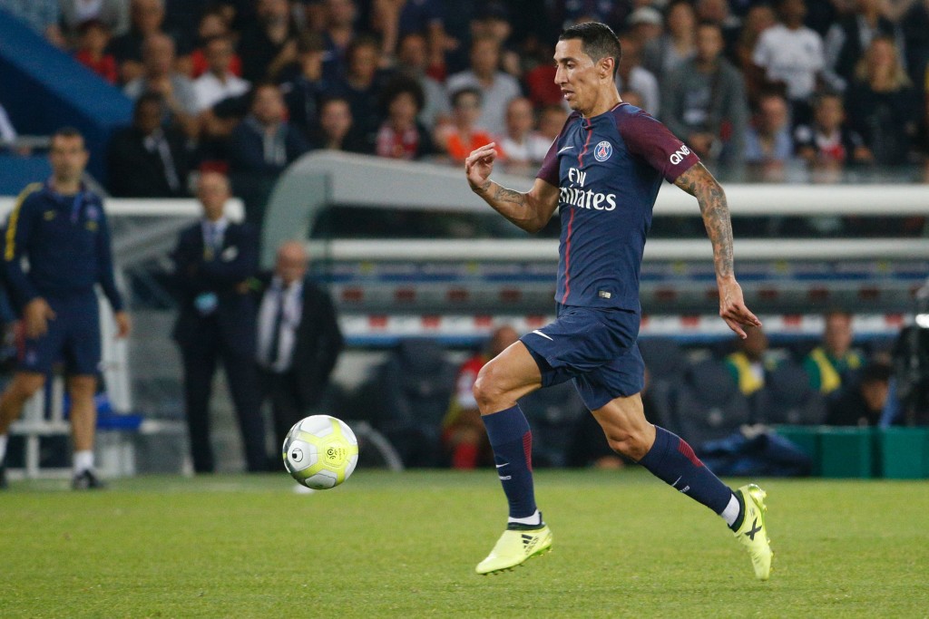 Angel Di Maria in action for PSG this season