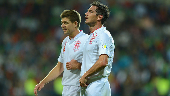 Lampard and Gerrard played alongside each other for England and are now managing together, at Derby and Rangers respectively. 