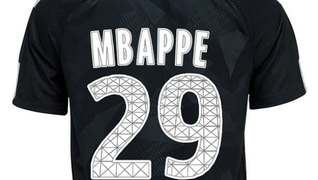 Kylian Mbappé Children's Black Jersey
