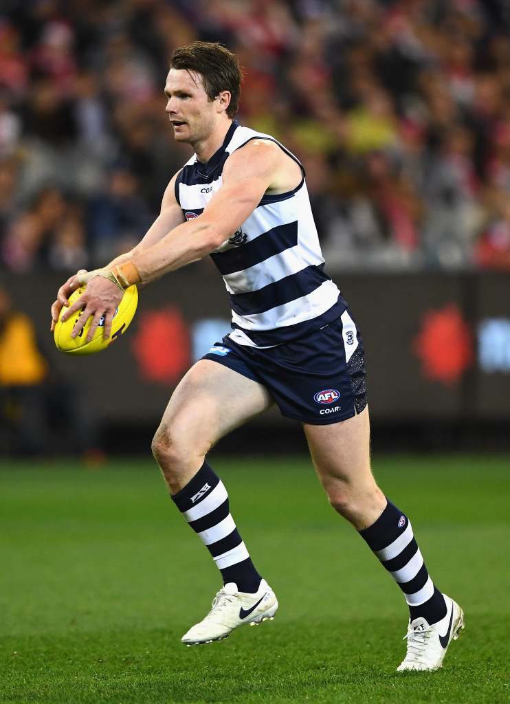 Patrick Dangerfield was deployed as a full forward to devastating effect.
