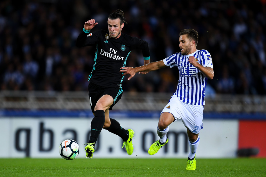 Bale scored against Real Sociedad on Sunday.