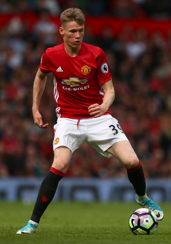 McTominay made his first Premier League start last season against Crystal Palace.