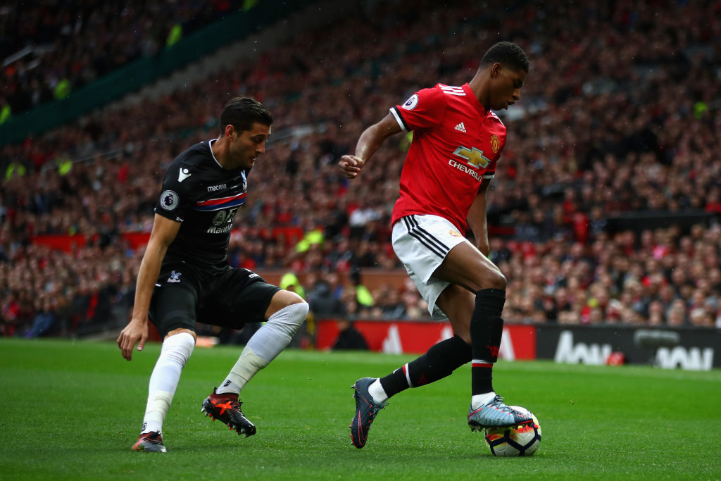 Rashford showed devastating pace and trickery on the right wing. 