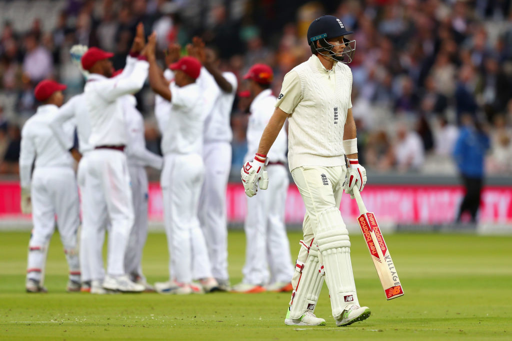 England skipper Joe Root was dismissed by his opposing counterpart for just 1 run.