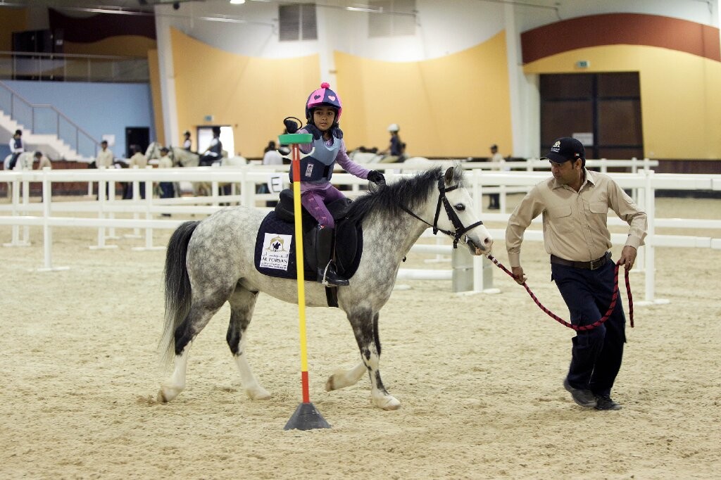 No obstacle: Al Forsan’s riding school is for horse lovers of all levels.