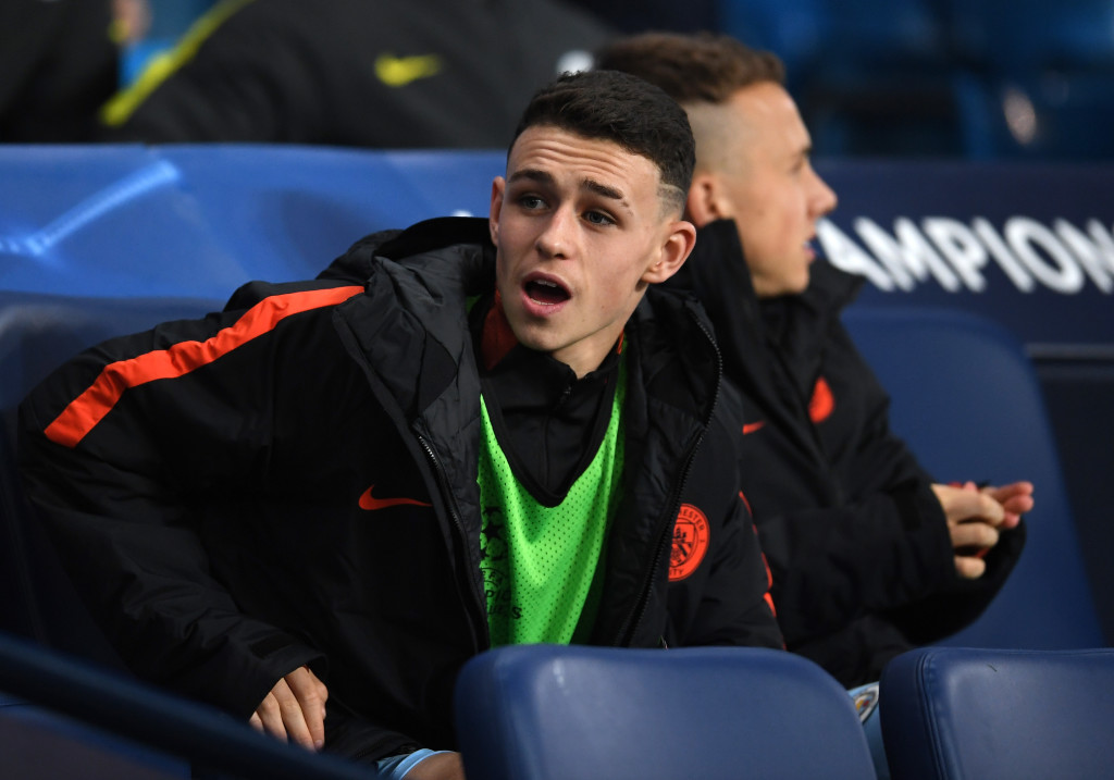Foden was on the bench for City's Champions League home game against Celtic last year.