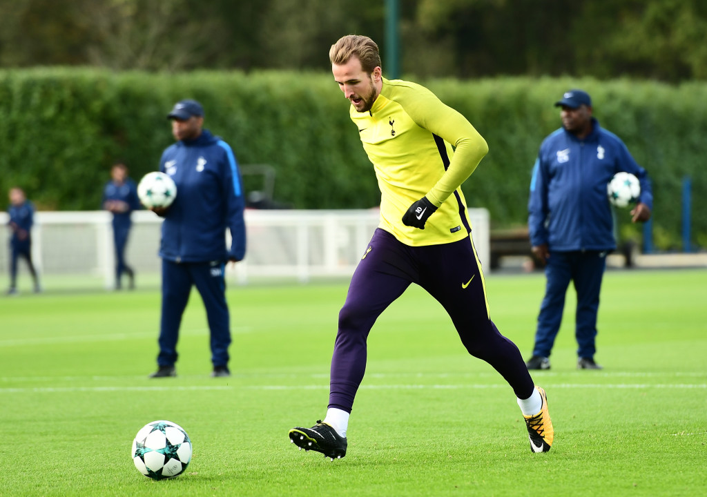 Harry Kane returned to training ahead of Spurs' clash with Madrid.