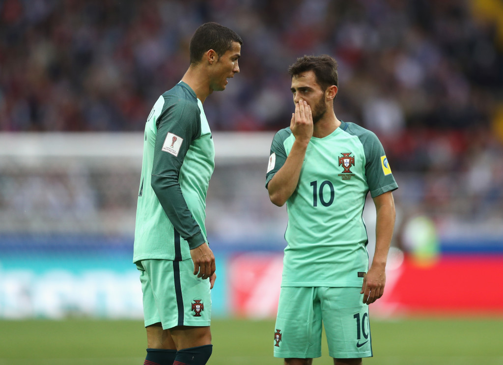 Ronaldo and Silva on international duty with Portugal 