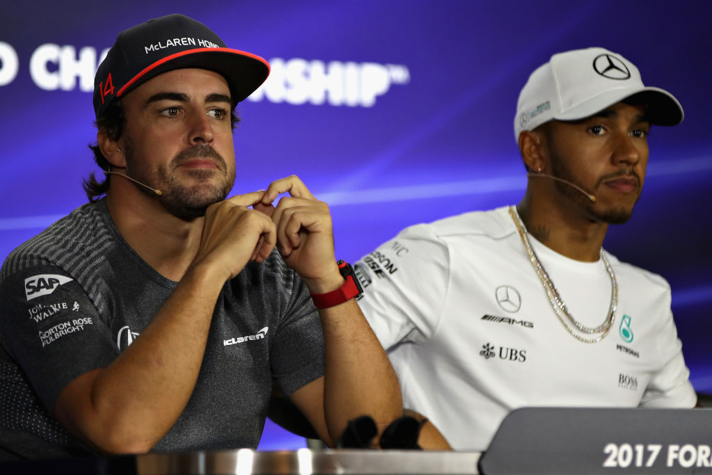 Hamilton said he enjoyed his mini battle with Alonso on Sunday.