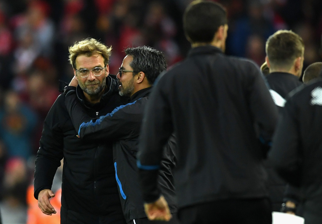 Klopp and Wagner seek each other out at the end of the game