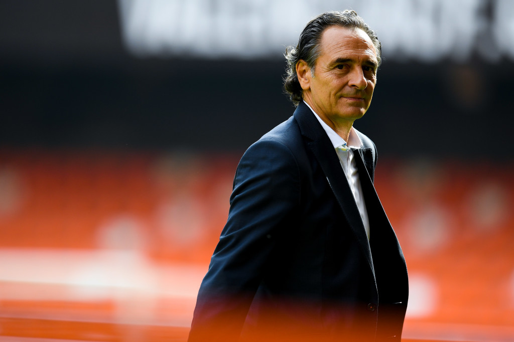 VALENCIA, SPAIN - OCTOBER 22: Head coach Cesare Prandelli of Valencia CF looks on prior to the La Liga match between Valencia CF and FC Barcelona at Mestalla stadium on October 22, 2016 in Valencia, Spain. (Photo by David Ramos/Getty Images)
