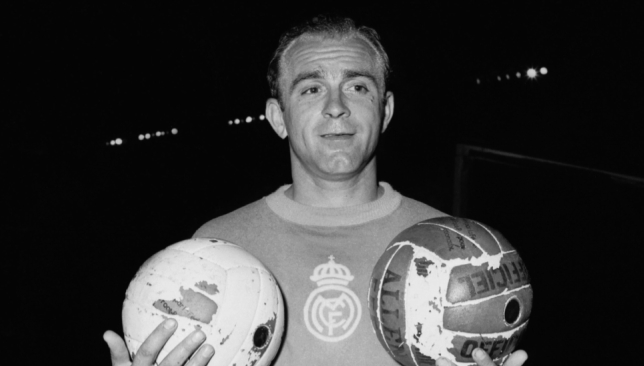 Alfredo Di Stefano was on target in Real Madrid's win.