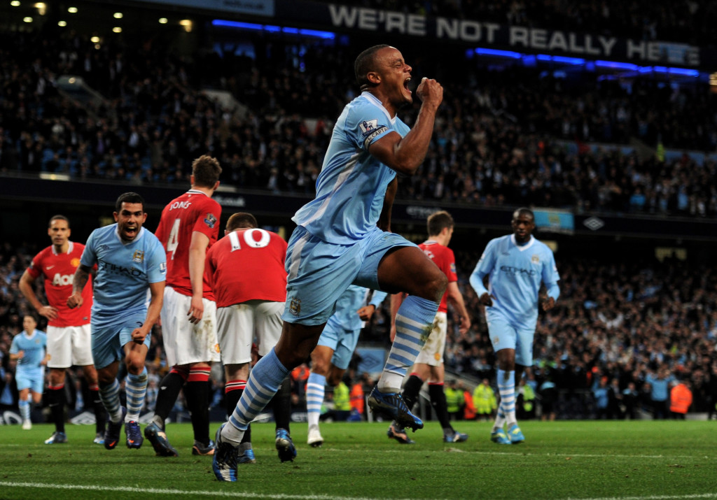 Vincent Kompany's goal was crucial in the 2011-12 title race.