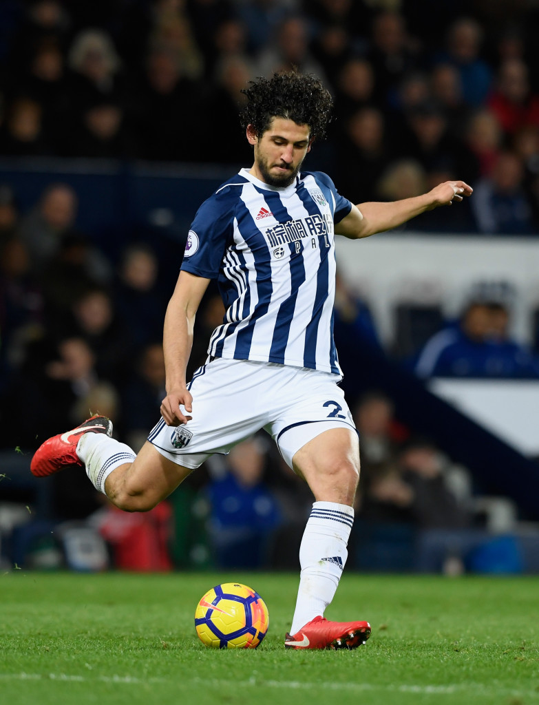 Ahmed Hegazi didn't have his best game as West Brom lost to Swansea. 