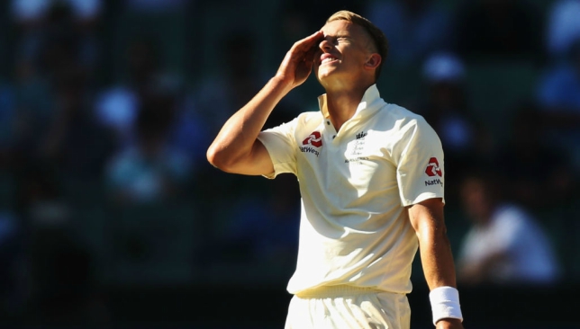 Curran was denied his maiden Test-wicket due to a no-ball.
