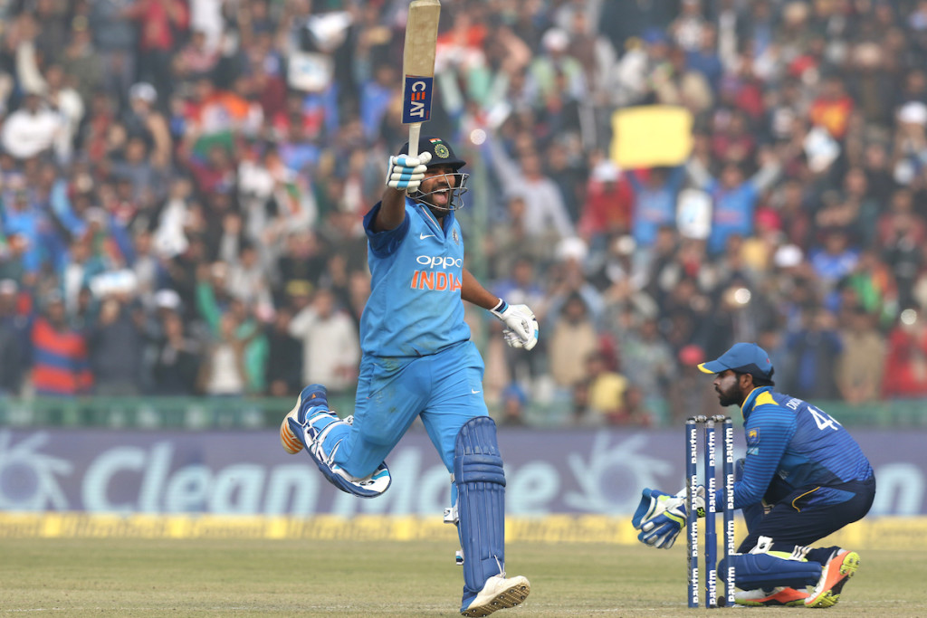 Sharma scored a record third ODI double-ton on Wednesday.