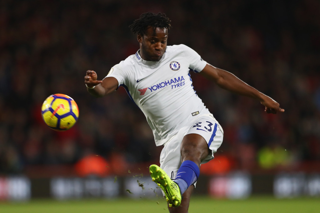Michy Batshuayi in action for Chelsea this season