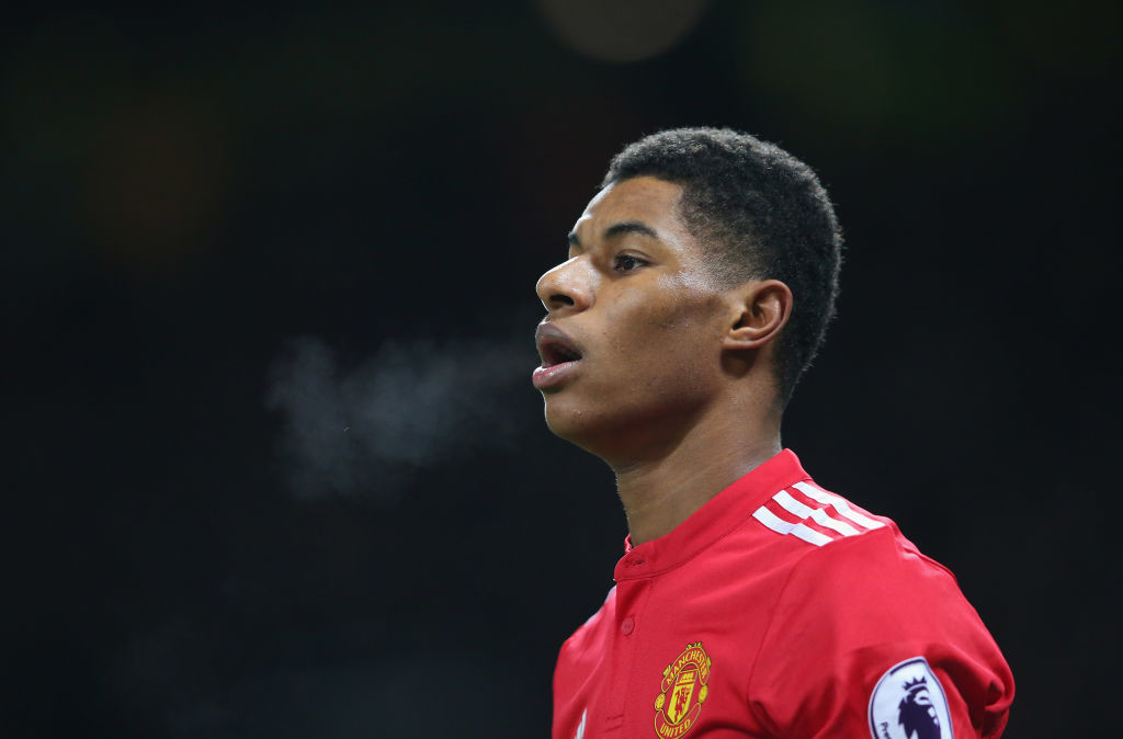 Rashford could relish playing in the central striking position.