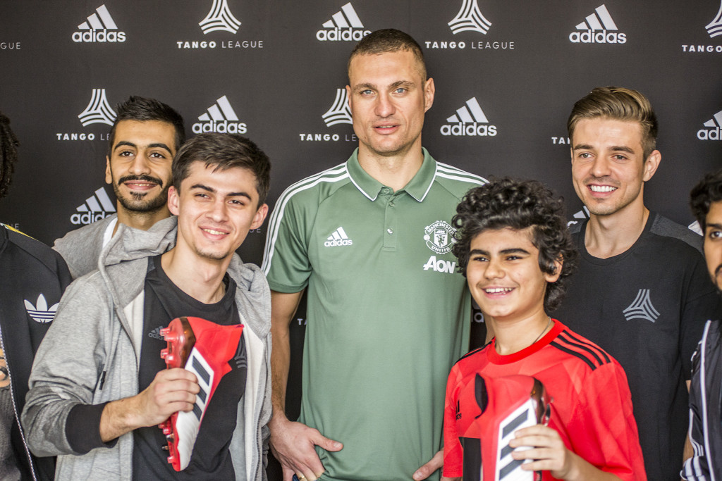 Nemanja Vidic with Dubai Tango League captains