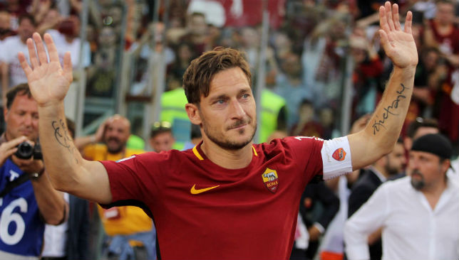 Roma legend Francesco Totti.