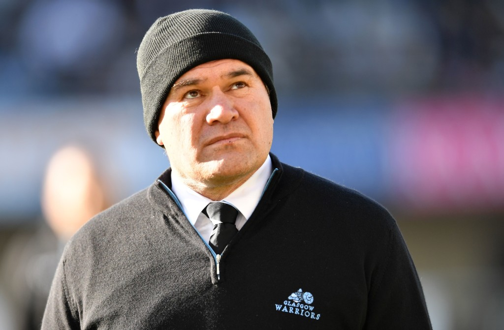 Glasgows's New Zealand head coach Dave Rennie looks on prior to the European rugby champions cup match between Montpellier and Glasgow Warriors on December 16, 2017 at the Altrad stadium in Montpellier, southern France. / AFP PHOTO / PASCAL GUYOT (Photo credit should read PASCAL GUYOT/AFP/Getty Images)