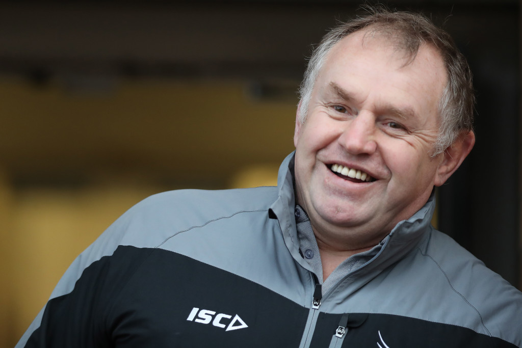 NEWCASTLE UPON TYNE, ENGLAND - JANUARY 14: Dean Richards Director of Rugby for Newcastle Falcons is seen during the European Rugby Challenge Cup match between Newcastle Falcons and Enisei-STM at Kingston Park on January 14, 2018 in Newcastle upon Tyne, United Kingdom. (Photo by Ian MacNicol/Getty Images)