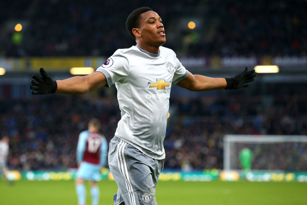 Martial scored his third goal in as many Premier League matches.