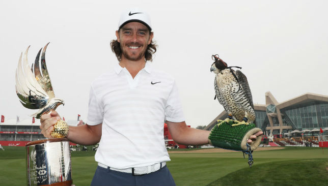 Tommy Fleetwood posing for the camera