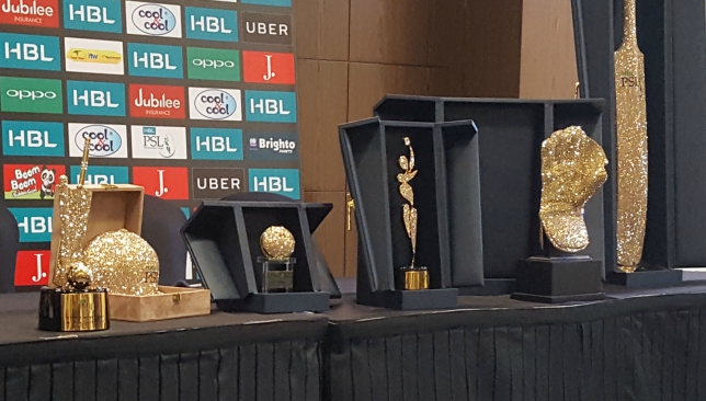 Six trophies that will given to PSL's top performers.